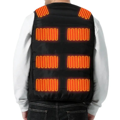 Doudoune sans manche chauffante homme