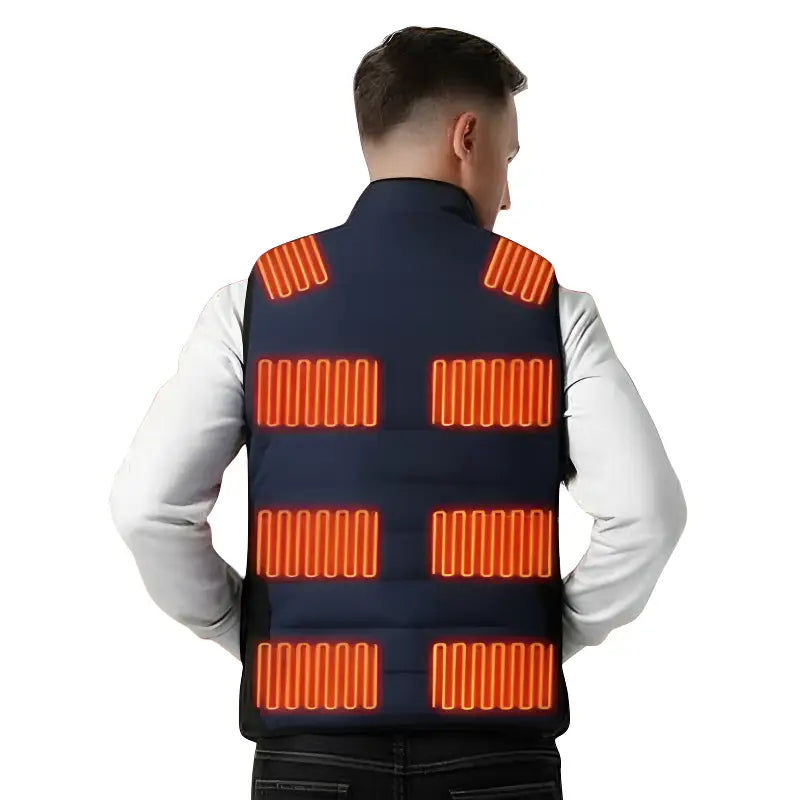 Doudoune sans manche chauffante homme