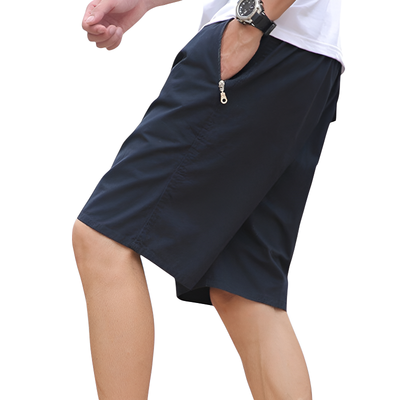 Drawstring tactical zipper cargo shorts