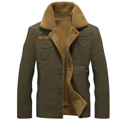 Faux Fur Military Jacket