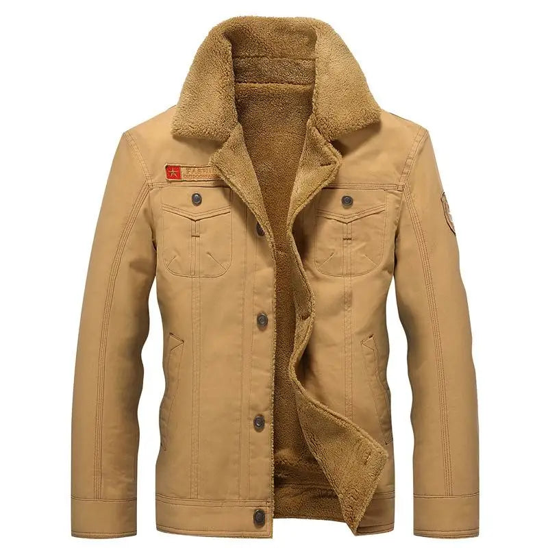 Faux Fur Military Jacket