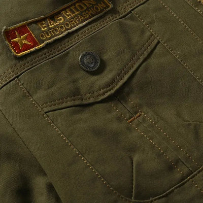 Faux Fur Military Jacket