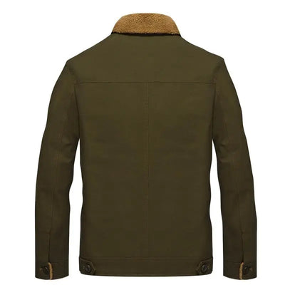 Faux Fur Military Jacket