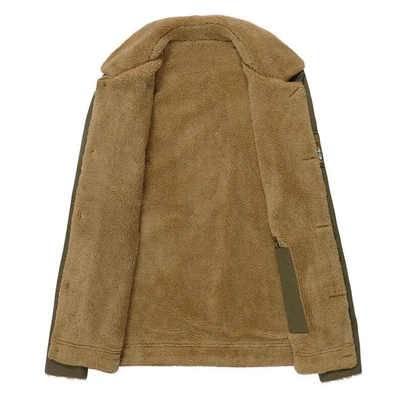 Faux Fur Military Jacket