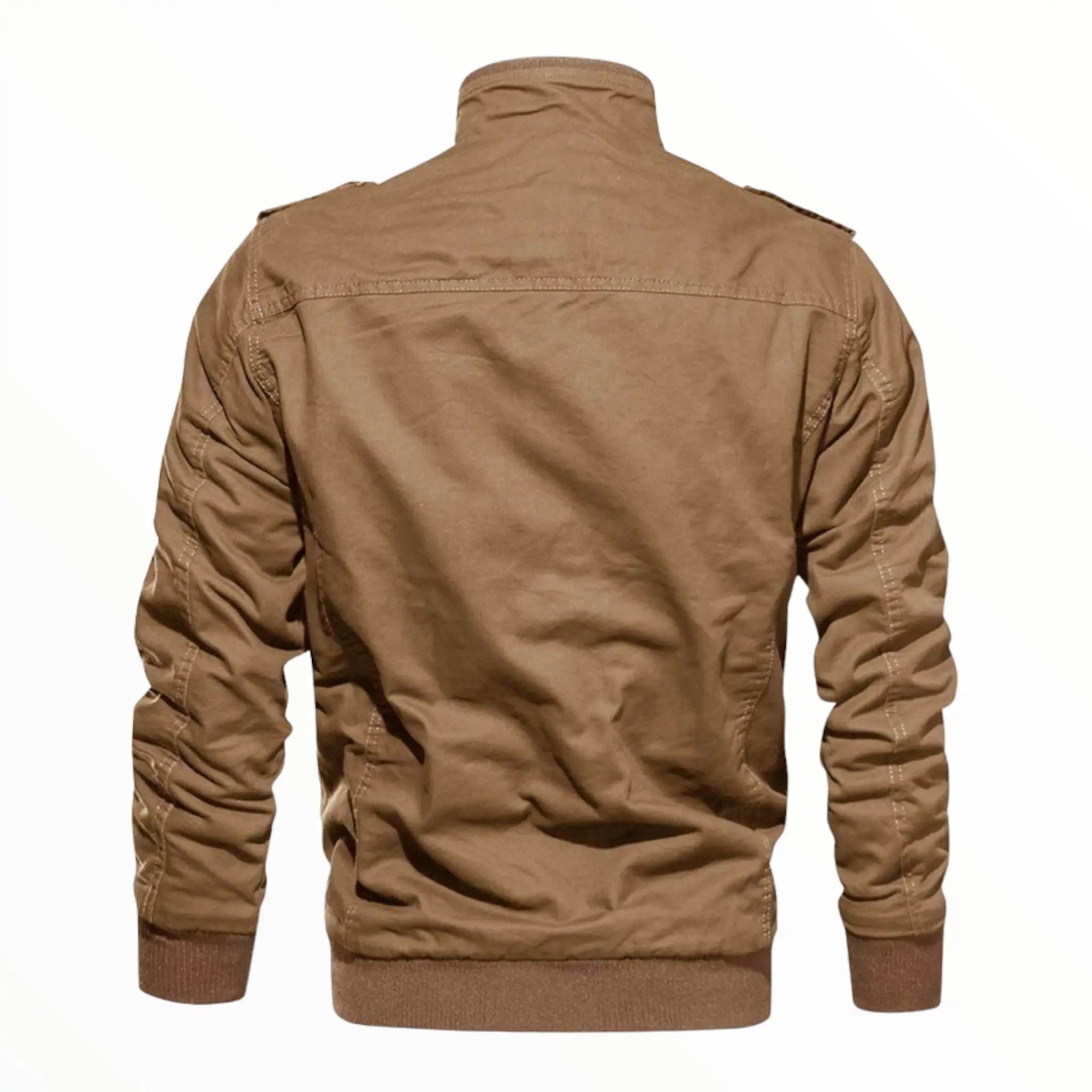 Fleece military navy jacket