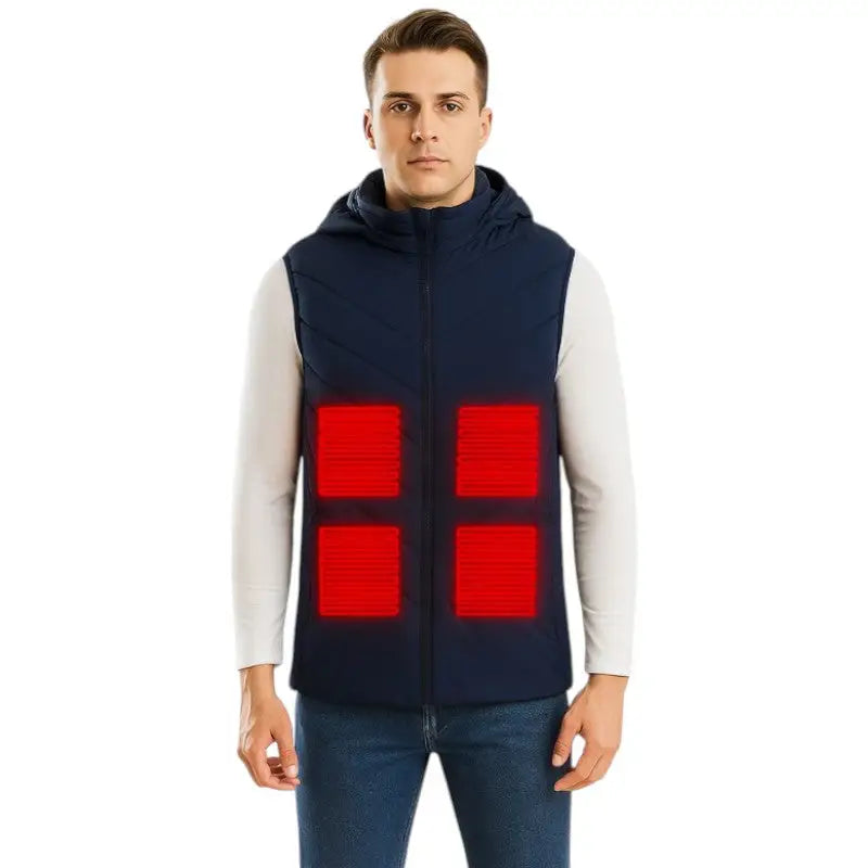 Gilet auto chauffante homme