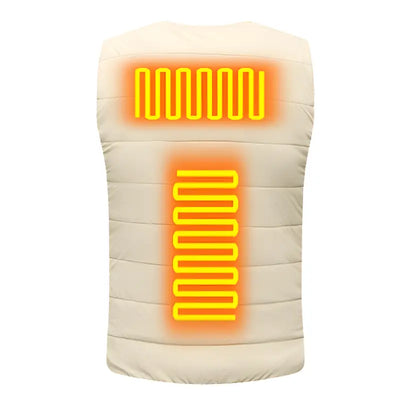 Gilet chauffant blanc