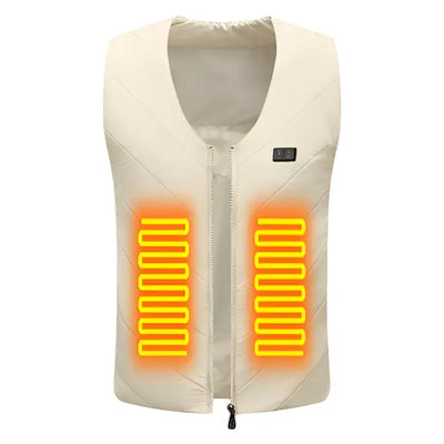 Gilet chauffant blanc