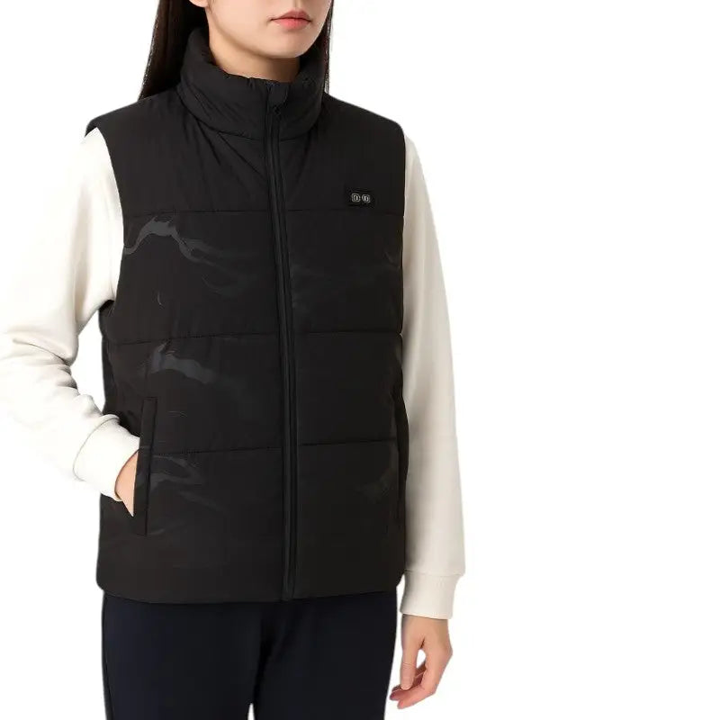 Gilet chauffant camouflage