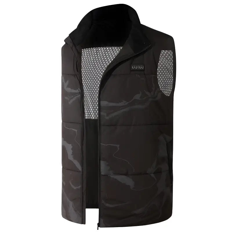 Gilet chauffant camouflage