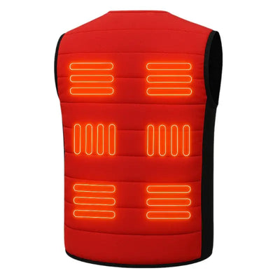 Gilet chauffant homme rouge