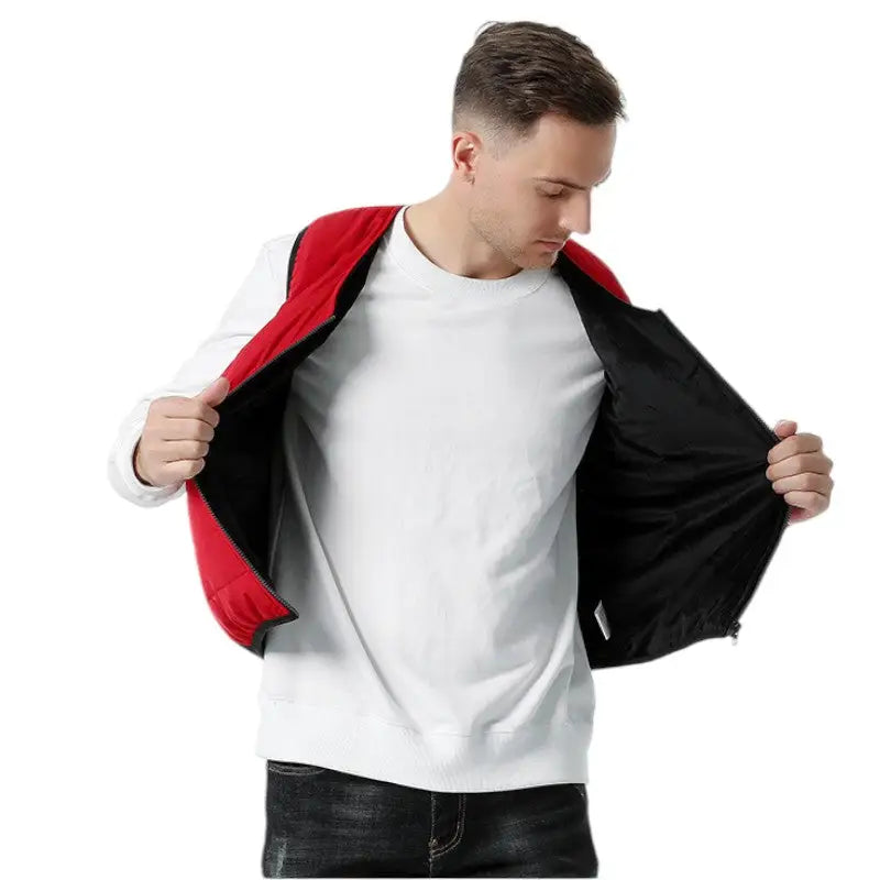 Gilet chauffant homme rouge