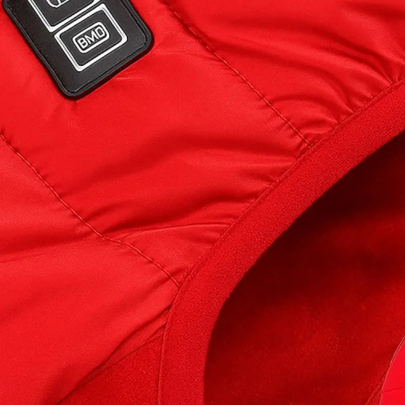 Gilet chauffant homme rouge