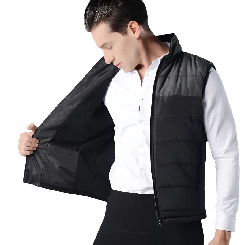 Gilet chauffant homme sans manche
