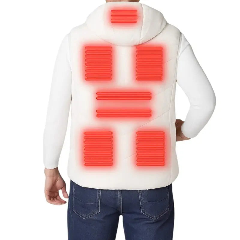 Gilet doudoune chauffant