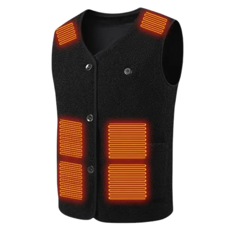 Gilet sans manche chauffant