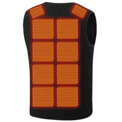 Gilet sans manche chauffant