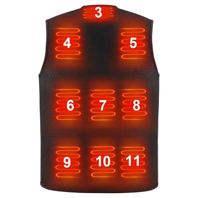 Gilet sport chauffant homme