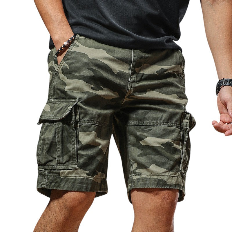 Green camo shorts