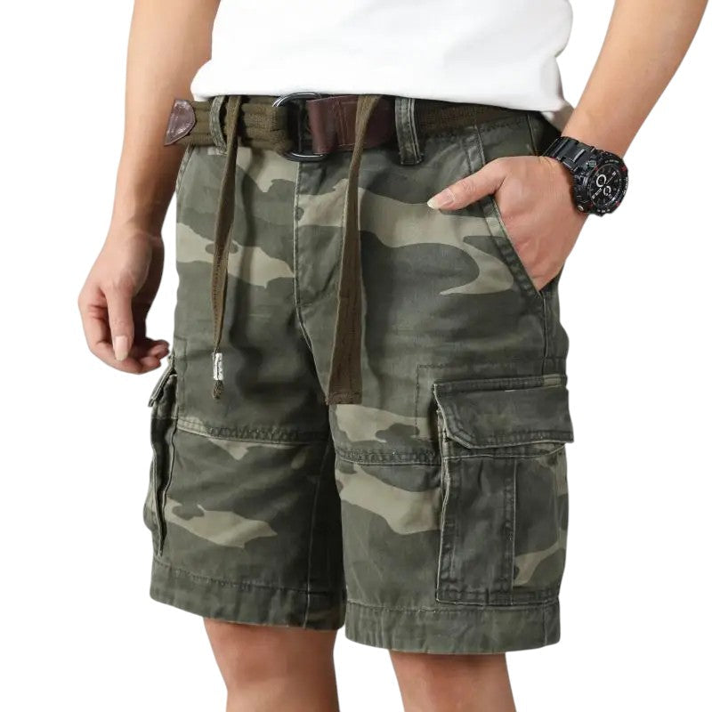 Green camo shorts