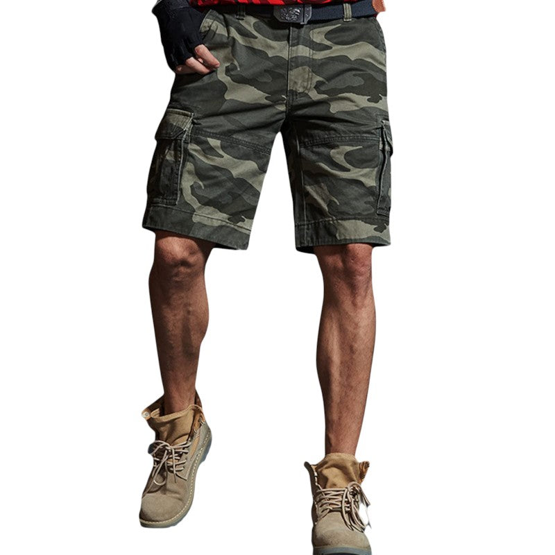 Green camo shorts