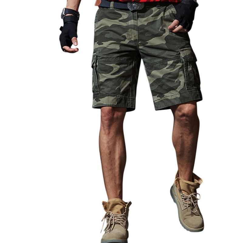 Green camo shorts