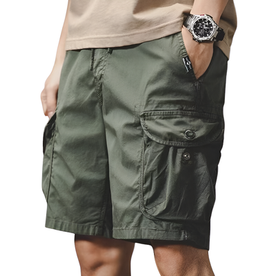 Green cargo shorts mens