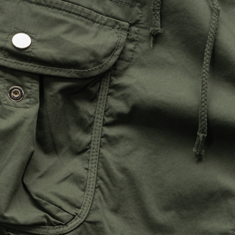 Green cargo shorts mens