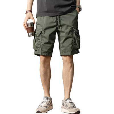 Green cargo shorts mens