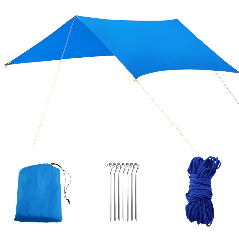 Heat reflective tarp camping