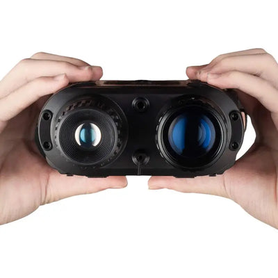 High power binoculars with night vision