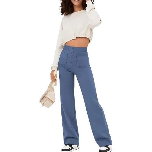 High waist combat trousers
