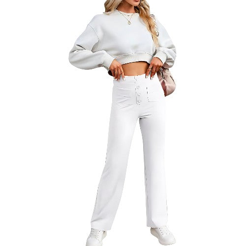 High waist combat trousers