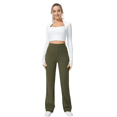 High waist combat trousers