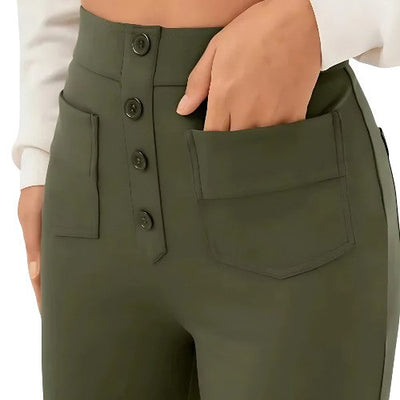High waist combat trousers
