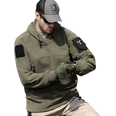 Hoodie army winter fleece jumper