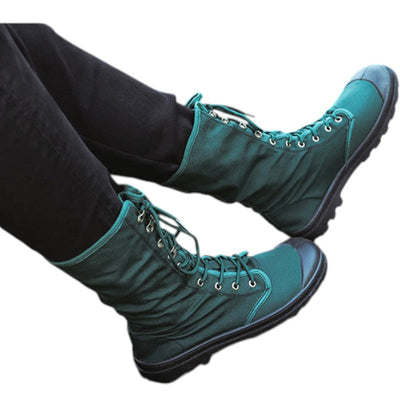 Knee high tactical boots