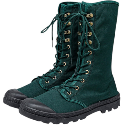 Knee high tactical boots