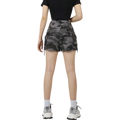 Ladies Camo Cargo Shorts