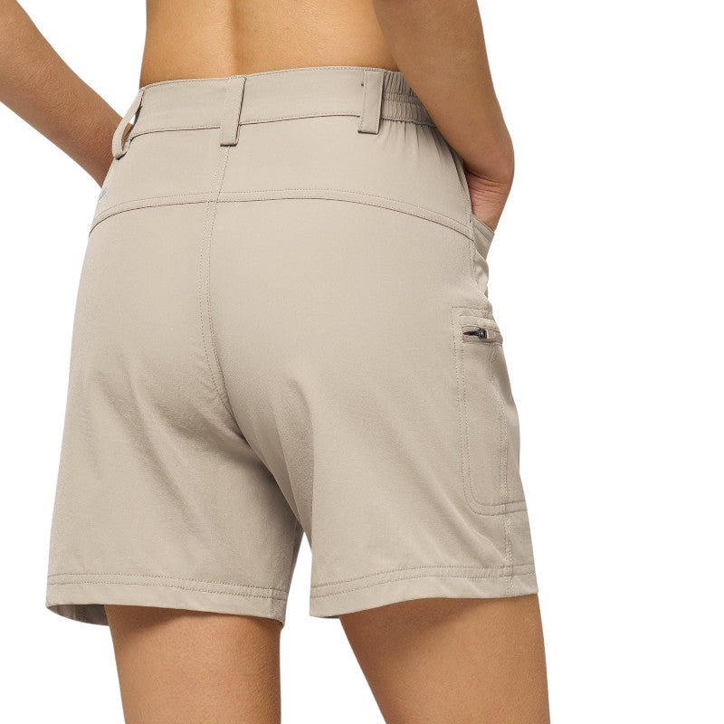 Ladies cropped cargo shorts