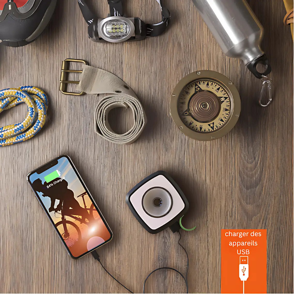 Lampe de camping solaire