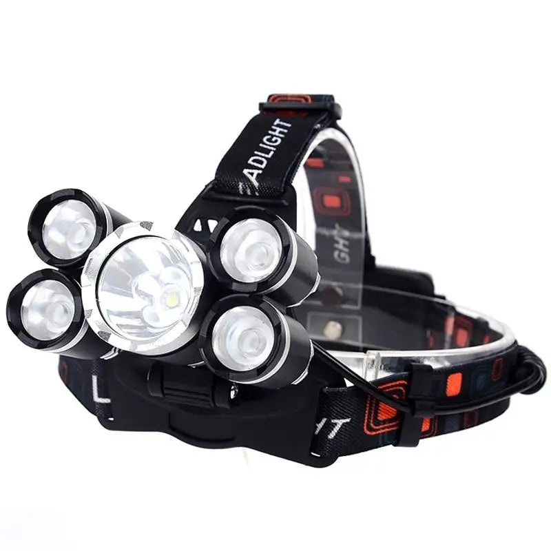 LAMPE FRONTALE - 4000 LUMEN CREE XML T6 + 4XPE