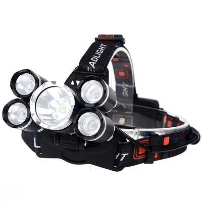 LAMPE FRONTALE - 4000 LUMEN CREE XML T6 + 4XPE