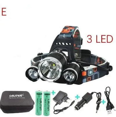 Lampe frontale rechargeable