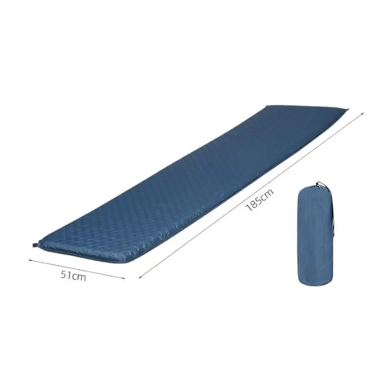 Matelas autogonflant bleu 185x51x5