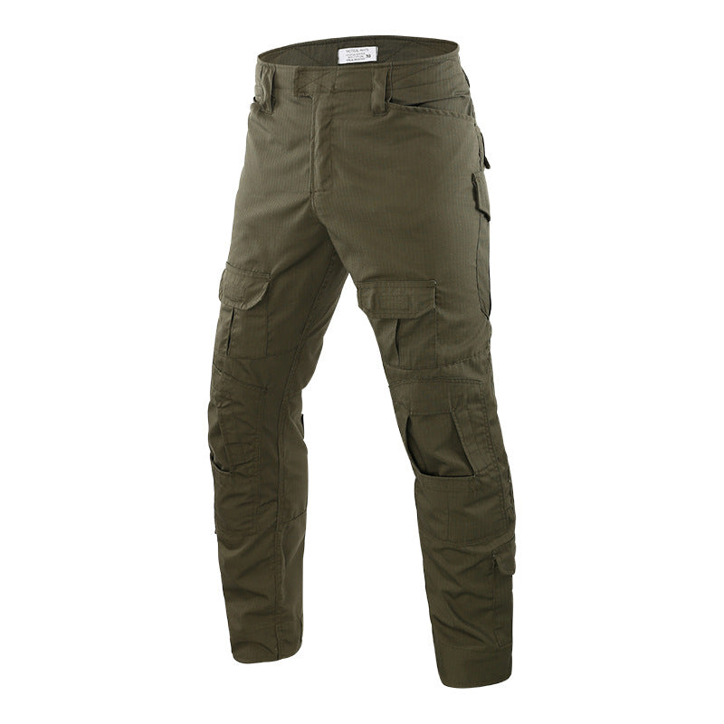Mens army cargo pants with knee pads
