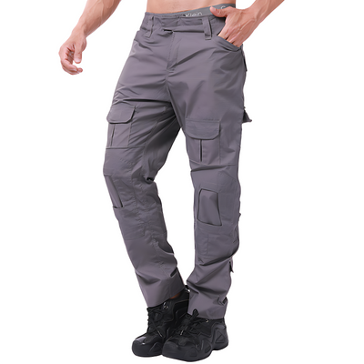 Mens army cargo pants with knee pads