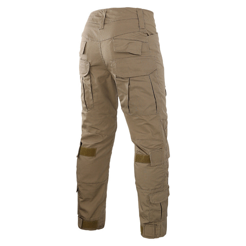 Mens army cargo pants with knee pads