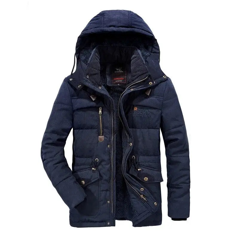Mens army parka hood