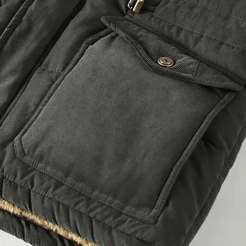 Mens army parka hood